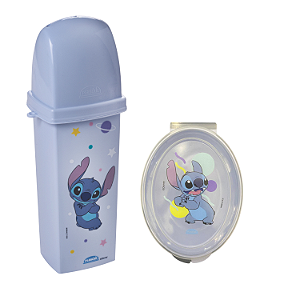 Porta Escova de Dente + Saboneteira Stitch kit infantil
