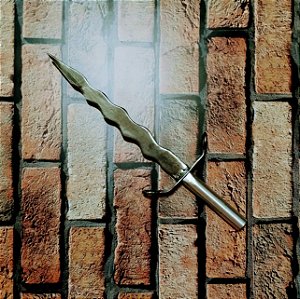 Punhal Flamejante Artesanal de Metal (L0022)