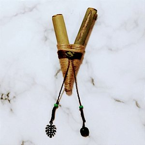 Aplicador de Rapé - Kuripe com Pingente (R0014)