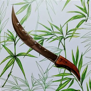 Facão Curvo Artesanal de Metal (L0023)