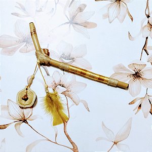 Aplicador de Rapé - Tepi Tons de Dourado (R0028)