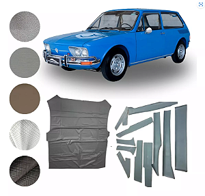 Forração De Teto Brasilia Modelo  Balãozinho Kit Forro Interno Padrão Vw 73/82