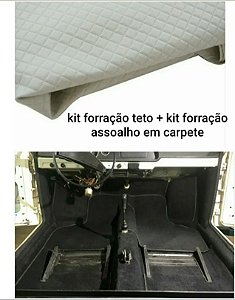 Forração Brasilia Luxo Carpete Assoalho + Teto E Colunas Vw
