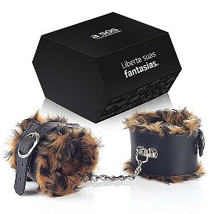 Algema em Couro com Fino Acabamento em Pelúcia Oncinha