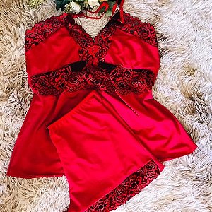 Baby Doll Malha Fria com Renda - Tam. M