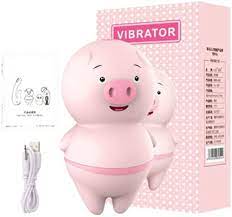 Vibrador Pig com Língua Estimuladora de Clitóris Recarregável