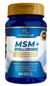 MSM + Hyalluronic 60 CAPS