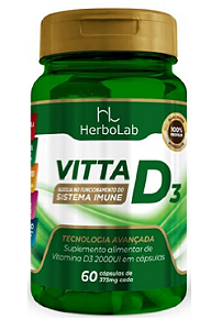 HERBOLAB - Vitta D3 2000ui 60 cáps - 380mg