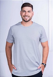 CAMISETA MASCULINA - CHESS - COR PRATA