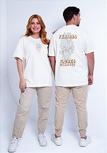 OVERSIZED - FLORES FEZ NASCER - COR MARFIM