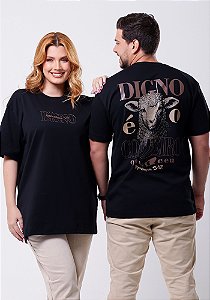 OVERSIZED - DIGNO É O CORDEIRO - COR PRETO