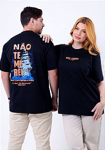 OVERSIZED - NÃO TEMEREI - COR PRETO