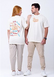 OVERSIZED - JESUS ME SALVOU - COR MARFIM