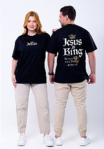 OVERSIZED - JESUS ALFA E ÔMEGA - COR PRETO