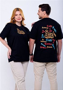 OVERSIZED - JESUS ME SALVOU - COR PRETO