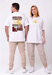 OVERSIZED - RESSUSCITOU COMO UM LEÃO - COR MARFIM
