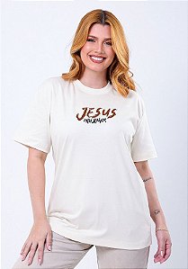 OVERSIZED - GRAÇAS EU TE DOU - COR MARFIM