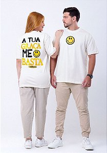 OVERSIZED - A TUA GRAÇA ME BASTA - COR MARFIM