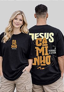OVERSIZED - JESUS É O CAMINHO - COR PRETO