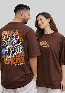 OVERSIZED - AINDA QUE EU ANDASSE PELO VALE - COR MARROM