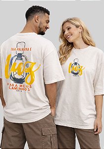 OVERSIZED - A TUA PALAVRA É LUZ - COR MARFIM