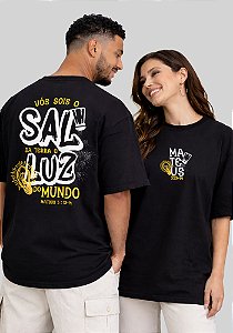 OVERSIZED - VÓS SOIS O SAL DA TERRA - COR PRETO