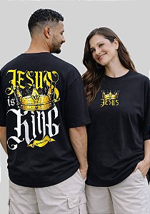 OVERSIZED - JESUS IS KING APOCALIPSE 19:16- COR PRETO