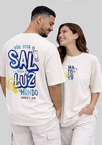 OVERSIZED - VÓS SOIS O SAL DA TERRA - COR MARFIM