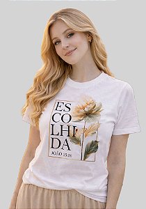 T-SHIRT FEMININA - ESCOLHIDA FLORES