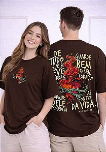 OVERSIZED - DE TUDO O QUE SE DEVE GUARDAR - COR MARROM