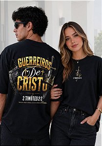 OVERSIZED - GUERREIROS DE CRISTO - COR PRETO