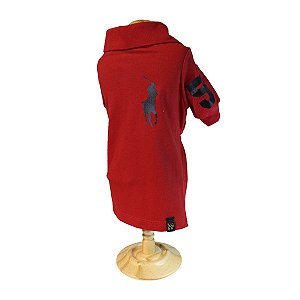 Roupa pet  - Camisa Pet Polo Ralf Vermelho