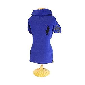 Roupa pet  - Camisa Pet Polo Ralf Azul