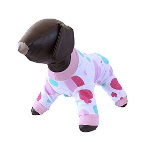 Roupa Pet - Pijama Pet Coração