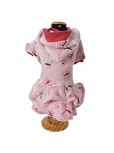 Roupa Pet - Vestido Borboletas Microfibra