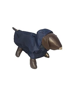 Roupa Pet - Capa de Chuva Azul Marinho