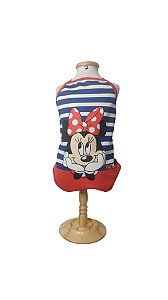 Roupa Pet - Biquini Maio Minnie Praia Tecido Neoprene