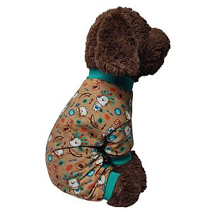 Roupa Pet - Pijama Índio Modelo Macacão