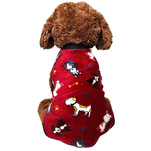 Roupa Pet - Roupinha Microfibra Básica MACHO Estampa Sortidas