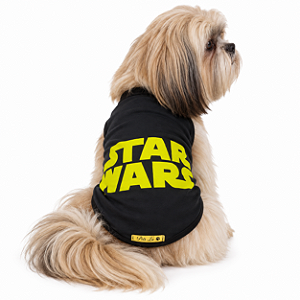 Camisa Pet Star Dog Regata Gerra nas Estrelas