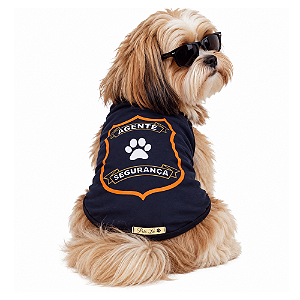 Roupa Pet - Policia Modelo Regata Temática Divertida