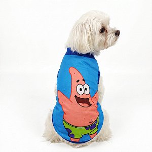 Roupa Pet - Patrick Modelo Regata Divertida Personagens