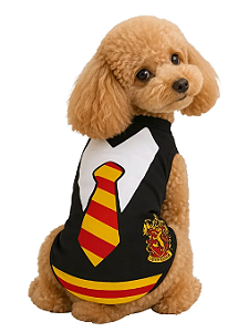 Roupa Pet Harry Potter Magia Modelo Regata Básica