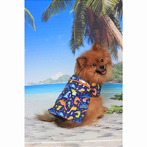 Roupa Pet - Camisa Jurassique