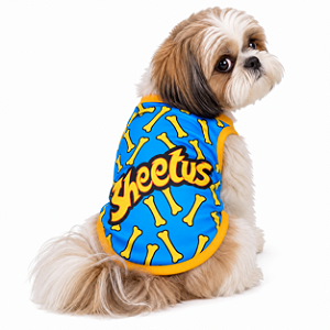 Roupa Pet - Sheetus Azul Modelo Regata Básica