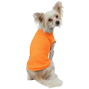 Roupa Pet - Camisa NEON laranja com Proteção Solar UV50+