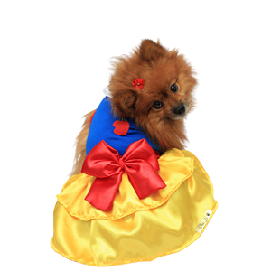Roupa Pet - Vestido Princesa da Neve