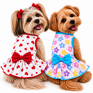 Vestido Pet Verão 2026 com Laço