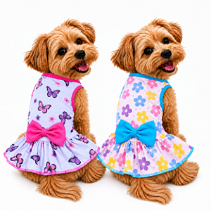Vestido Pet Verão 2026 com Laço