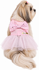 Coleira Peitoral Pet com Guia Bella